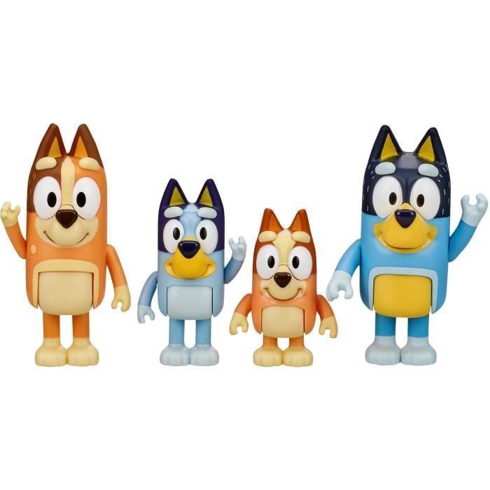 Générique Moose Toys Bluey Pack 4 Figurines - Image 6