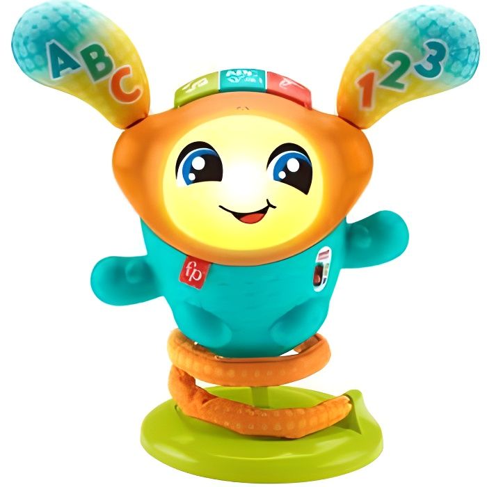 Fisher-Price-Mon Petit DJ, jouet d'éveil musical, version française HJP88