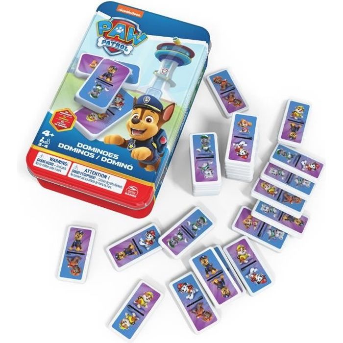 Spin Master Multicolore Boîte Métal Dominos Pppatrol - Image 3