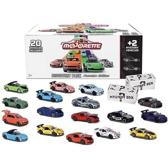 Majorette - Porsche Discovery Pack 20+2 - 22 Véhicules en Métal - Echelle 1/64eme - Collection Porsche