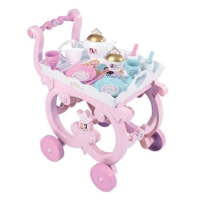 SMOBY - Desserte XL - Disney Princesses - Mixte - 17 accessoires inclus - Des 3 Ans