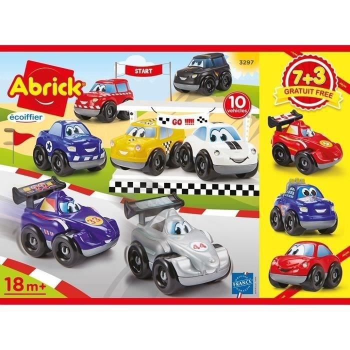 Coffret de véhicules - ECOIFFIER - Fast Car - 10 véhicules - Châssis interchangeables - Des 18 mois