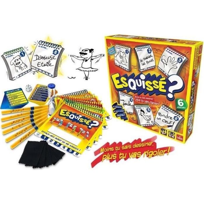 Goliath Rouge Esquissé - Jeu D'ambiance Créatif Pour 4 À 6 Joueurs - Neuf - Image 5