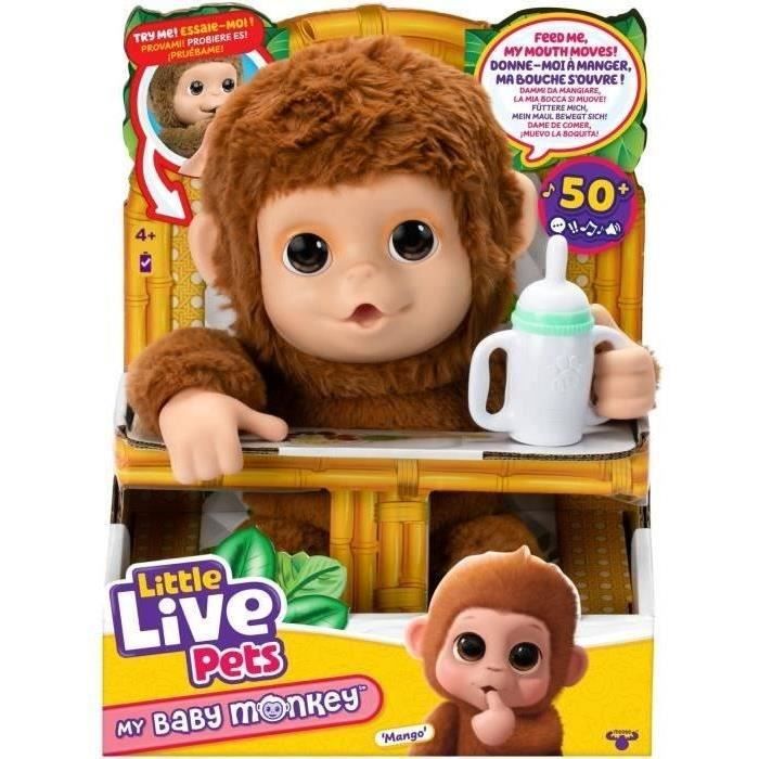 Little Live Pets Peluche Interactive Mon Bébé Singe - Image 4
