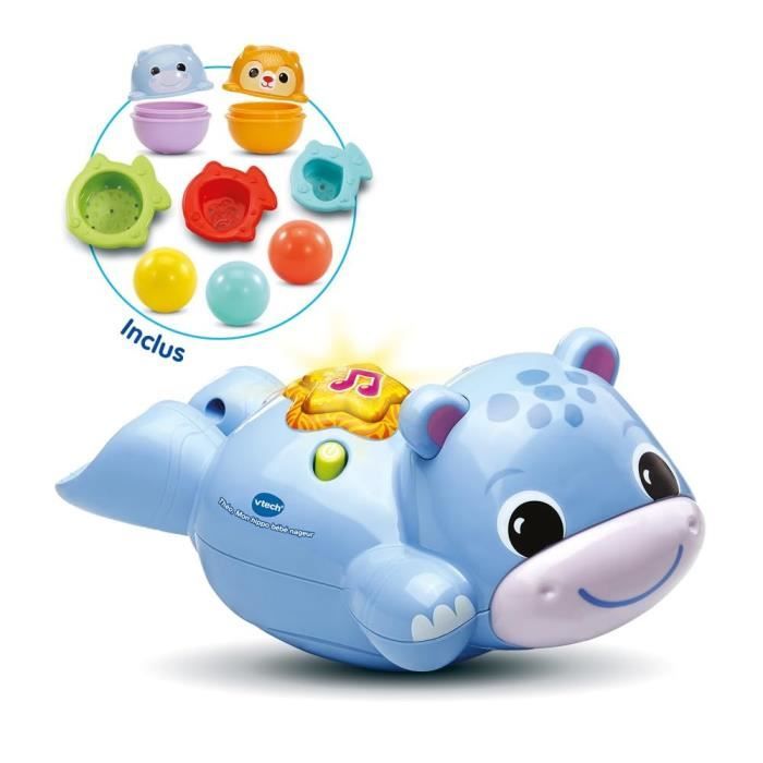 Vtech Baby Multicolore Jeu D'éveil Théo Mon Hippo Bébé Nageur - Image 4