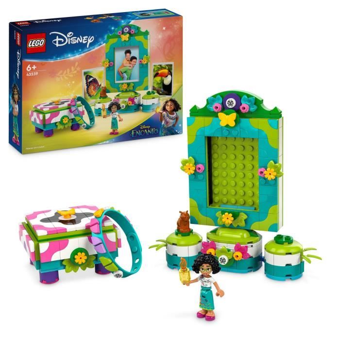 LEGO   Disney Encanto 43239 Le Cadre Photo et la Boîte a Bijoux de Mirabel, Jouet Créatif