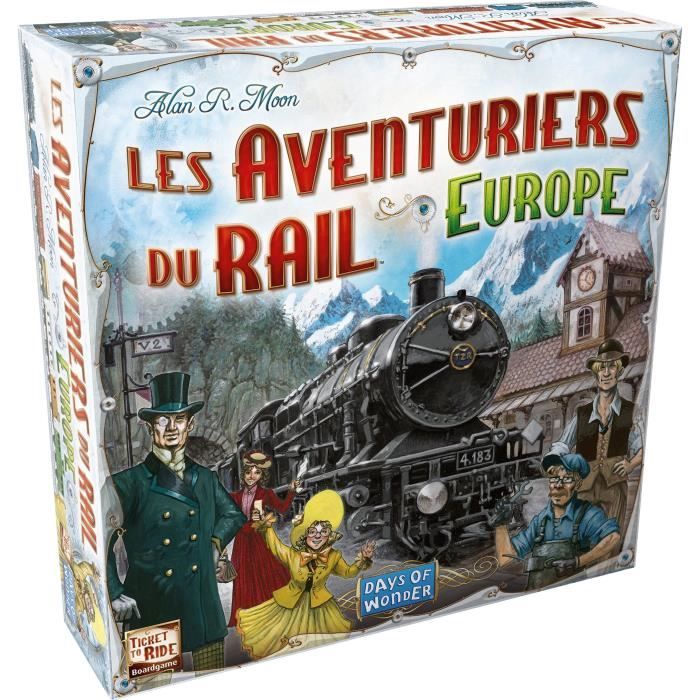 Days of Wonder Les Aventuriers du Rail : Europe Unbox Now Jeu de société a partir de 8 ans Compatible avec Alexa