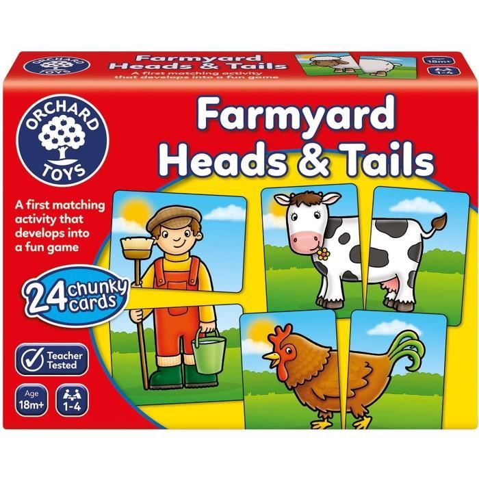 Jeu De Paires Et Mémoire Peter Rabbit™ – Orchard Toys – 12 Personnages – Associer Les Têtes Et Les Queues – Dès 18 Mois – Éducatif Et Amusant
