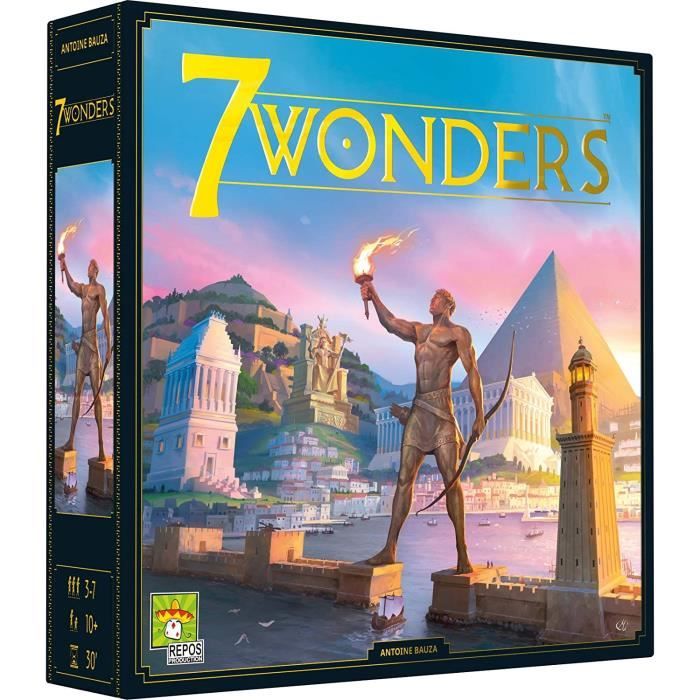 Repos Production 7 Wonders - Nouvelle version Unbox Now Jeu de société a partir de 10 ans 3 a 7 joueurs 30 minutes