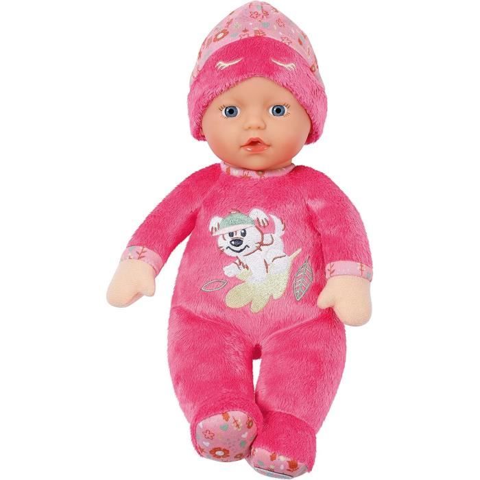 BABY BORN - Poupée Sleepy - Poupée douce avec hochet intégré - Rose - 30cm - Des 3 ans