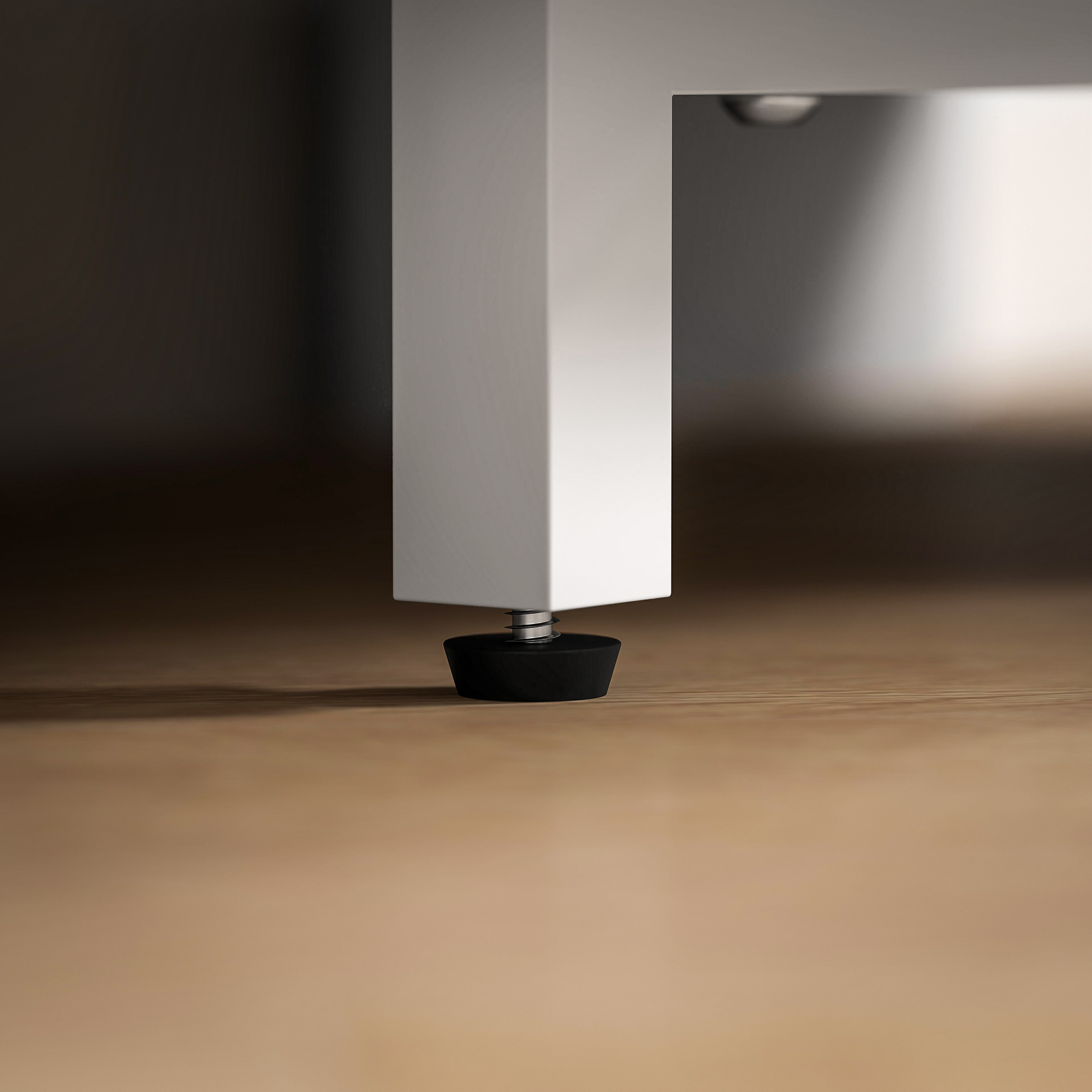  Comoda TV de Colt 47" max cu 2 Rafturi Deschise din Lemn Alb [8]