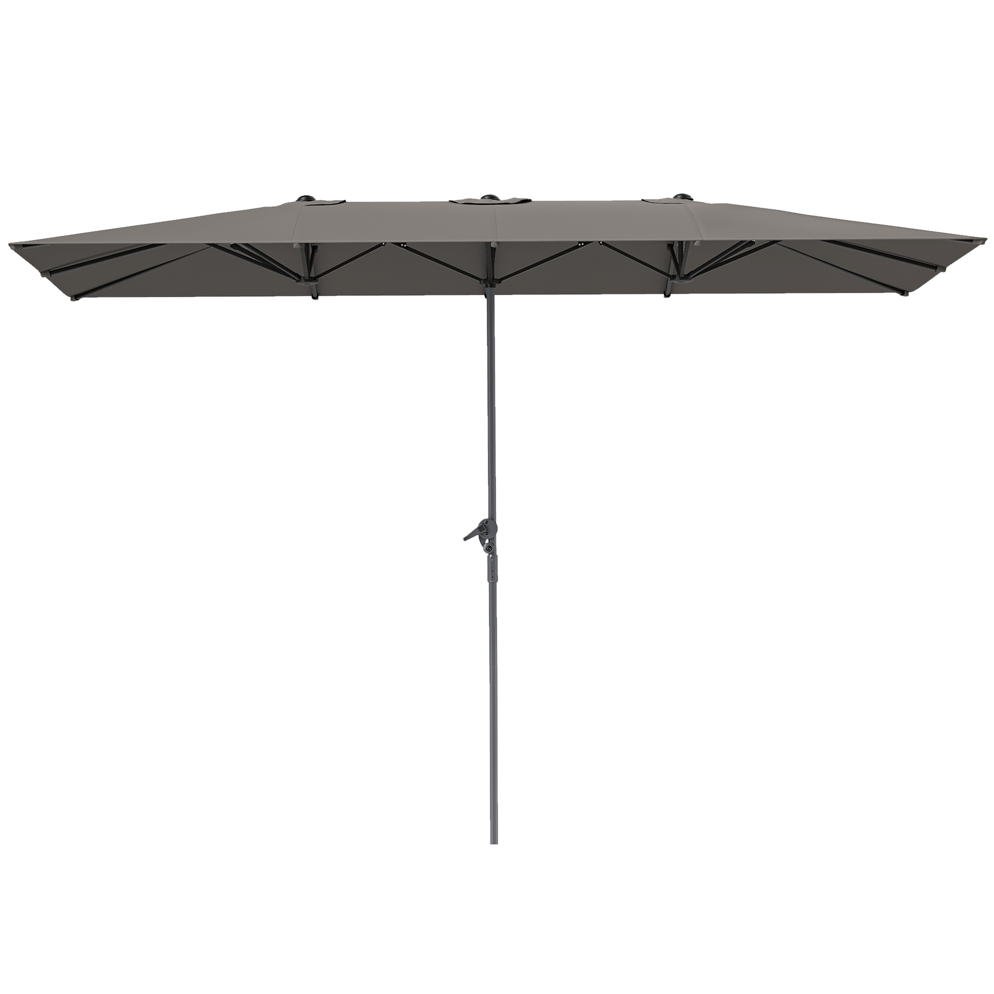 Ombrellone doppio da Giardino 3x3 in alluminio - DUBLE - Colore: Bianco