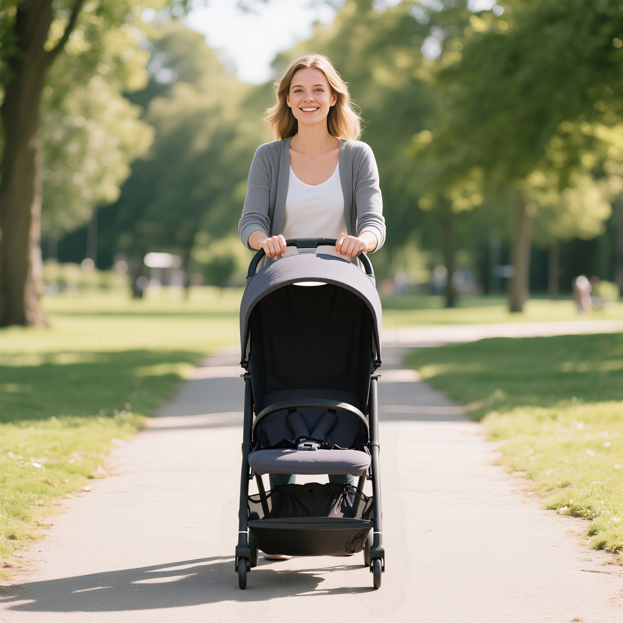 AIYAPLAY Reisekinderwagen  Leicht Faltbarer Buggy, Dunkelgrau, Fr  Neugeborene Buggy Klein Zusammenklappbar