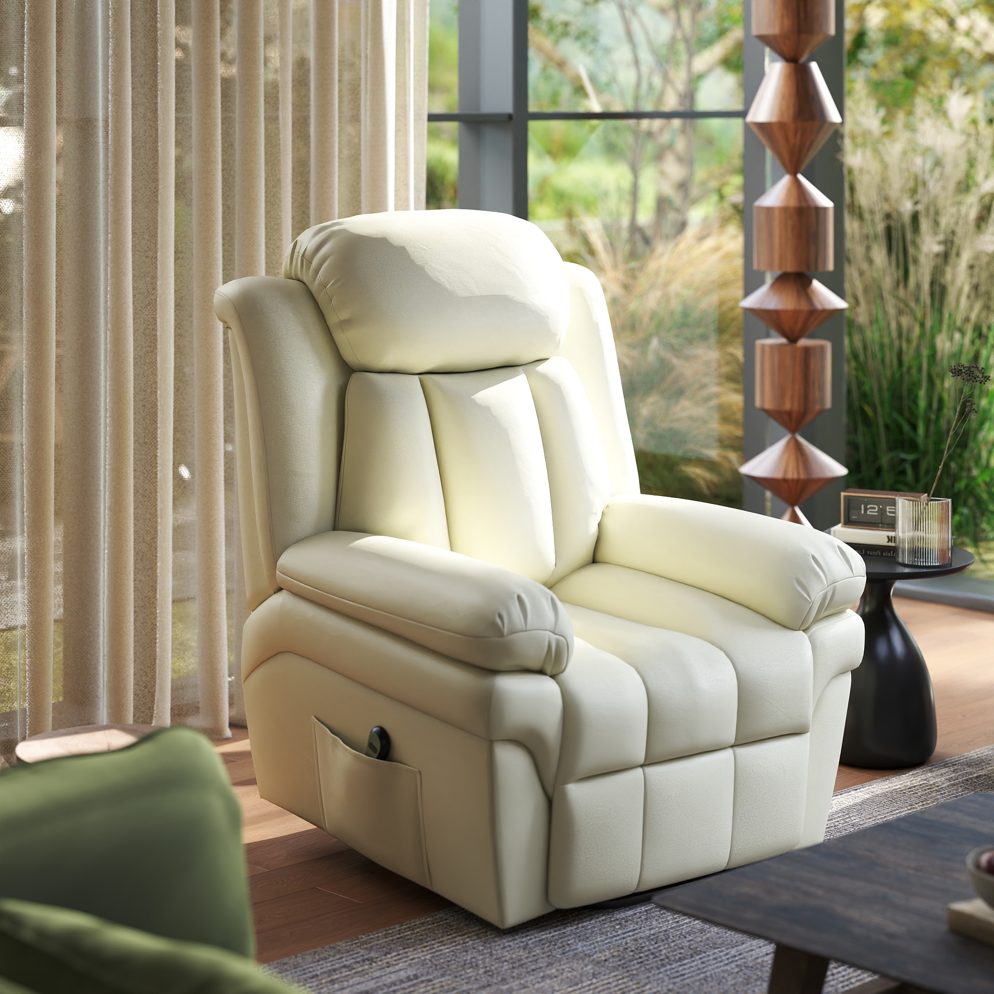 HOMCOM Sessel mit Aufstehhilfe, Elektrischer Relaxsessel, Neigebarer TV-Ses günstig online kaufen