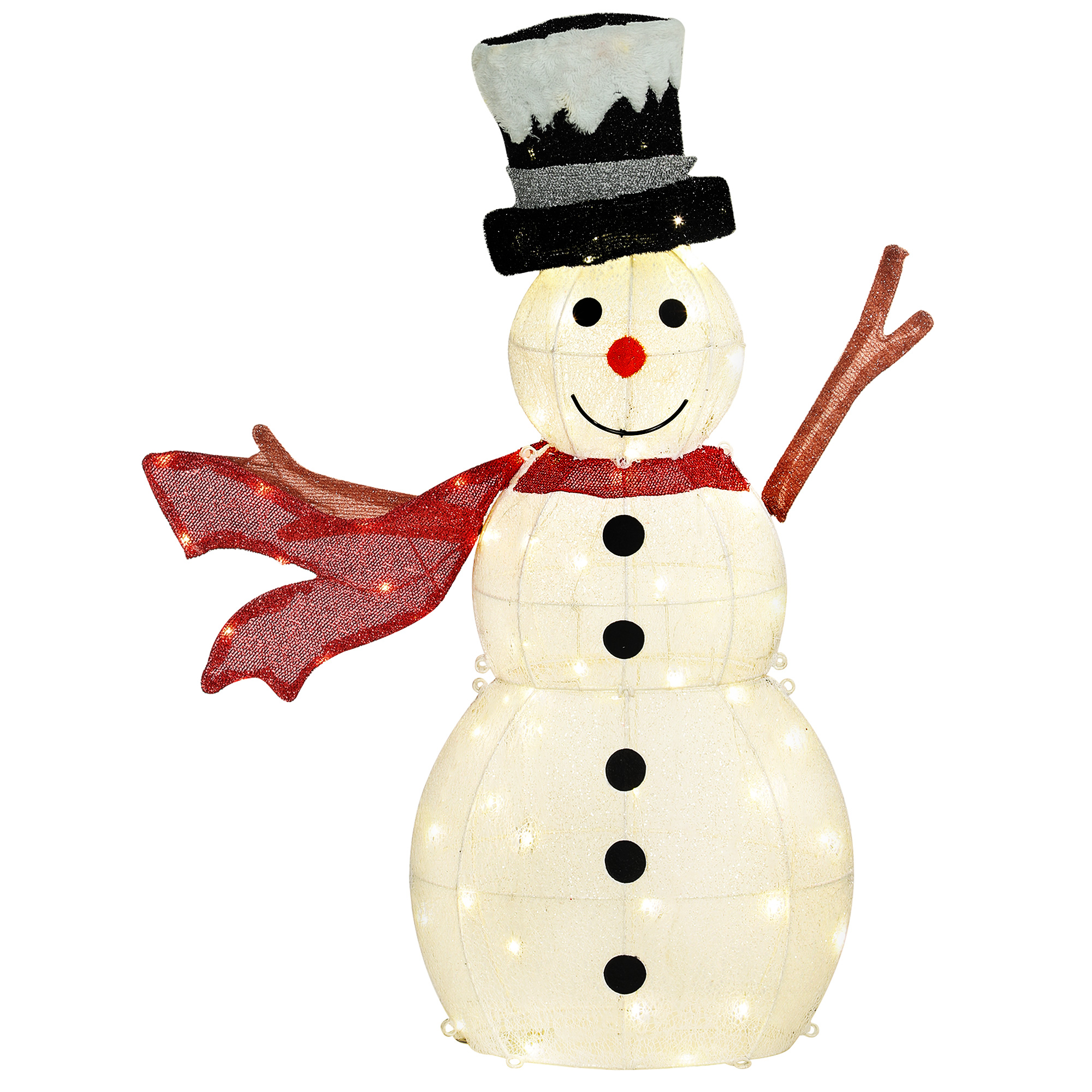 Outsunny 78er LED Weihnachtsdeko, Weihnachten Schneemann, Weihnachtsbeleuch günstig online kaufen