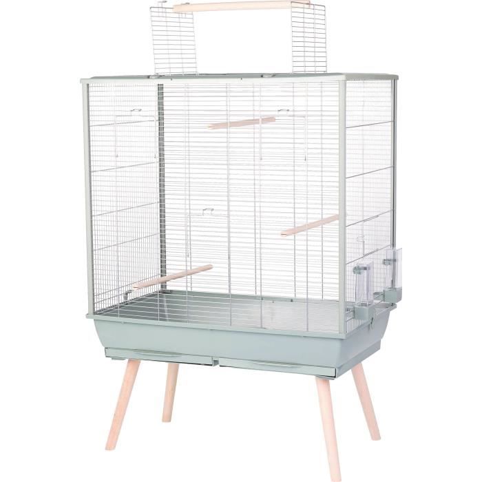 Meilleurs prix pour Cage grillagée oiseaux sur pieds NeoLife 80 - Zolux Vert