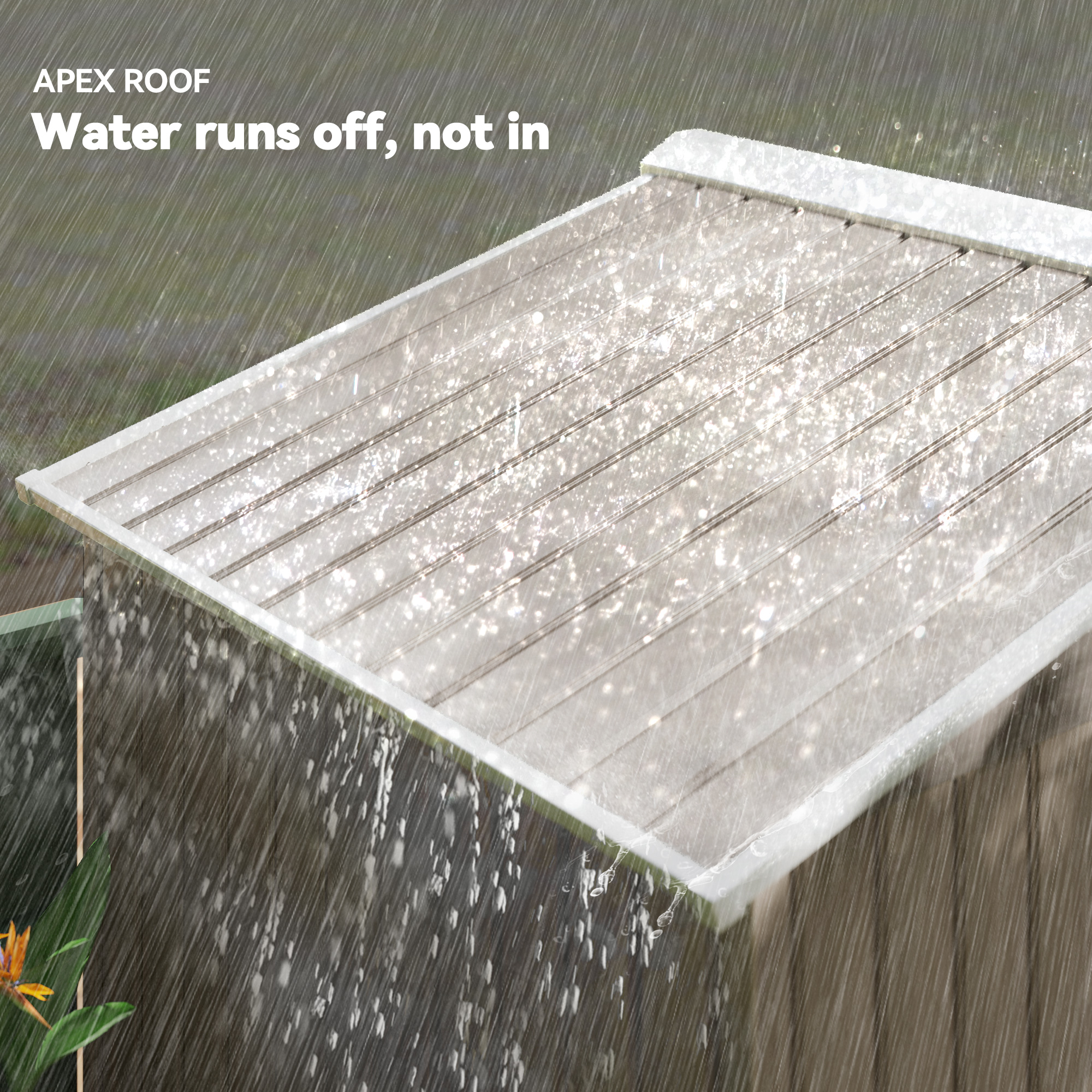  Magazie Gradina Metalica cu Orificii de Ventilatie si Usa Culisanta Dubla pentru Gradinarit si DIY, 213x130x185 cm, Maro [6]