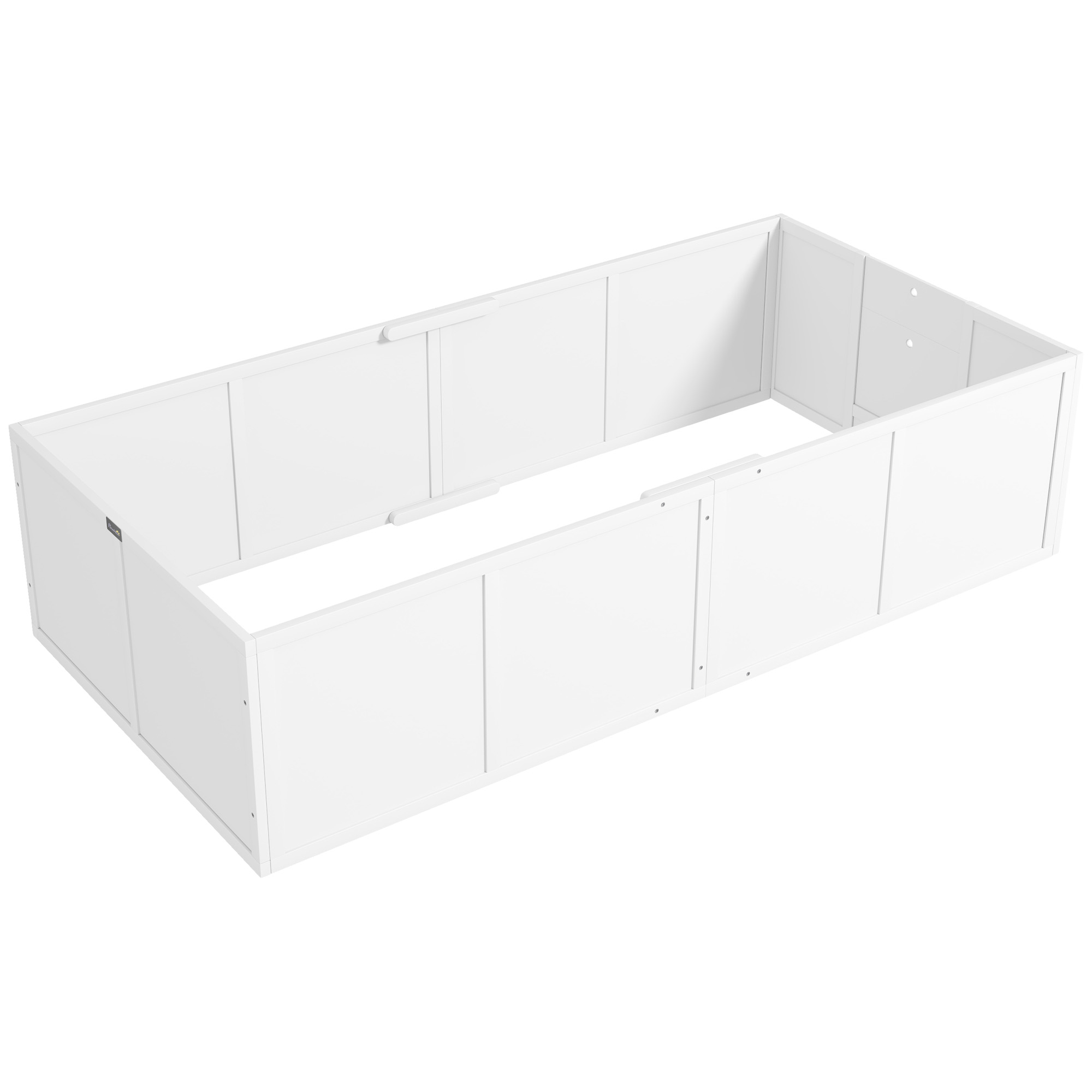 PawHut Box parto per cani e cuccioli, con ingressi regolabili, per cani grandi e piccoli, 196 x 96 x 48 cm, Bianco   Aosom Italy