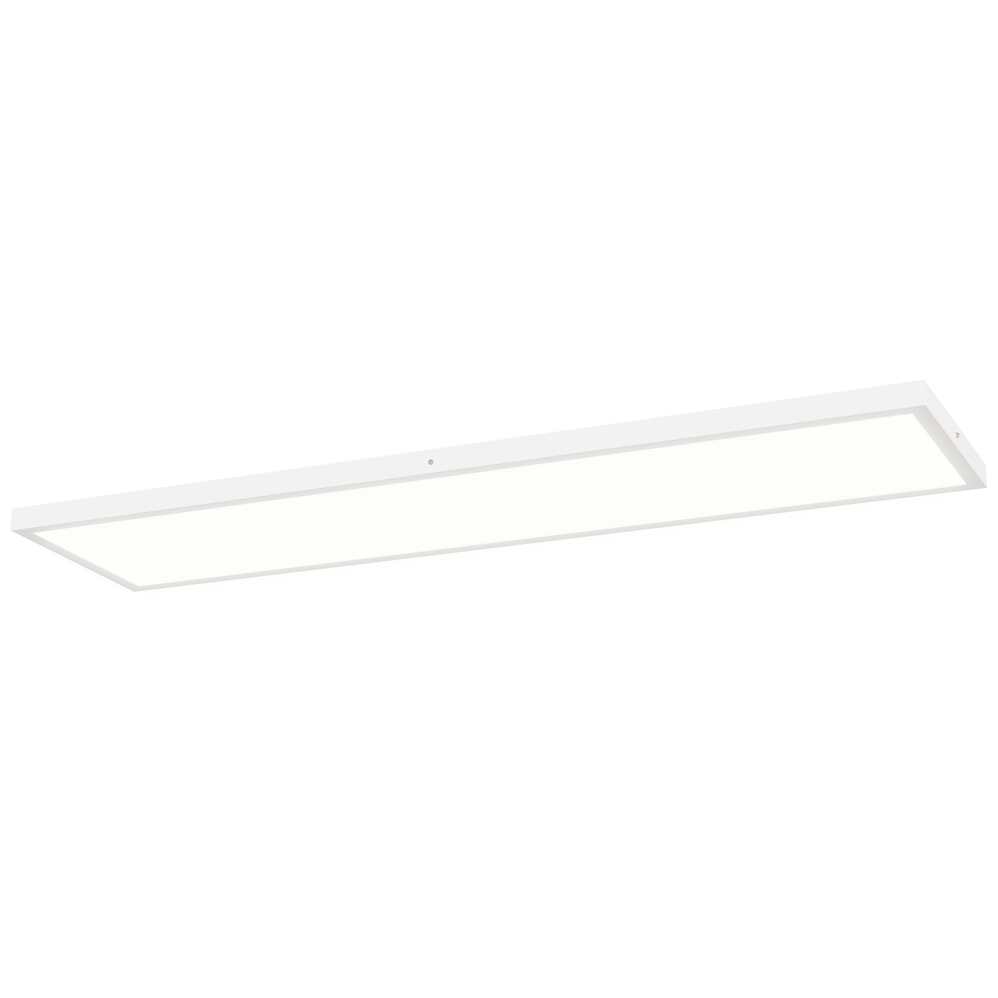 HOMCOM Lot de 4 plafonniers couleur réglable avec interrupteur DIP et mural 3000K/4000K/6000K 120x30x3,7 cm Blanc