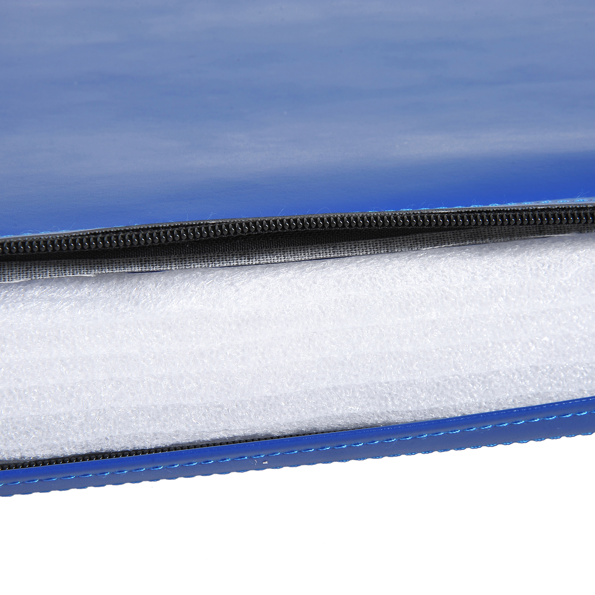Tapis De Gym Pliable - 180x80x5 Cm - Mousse EPE - Avec Poignée - Pour Yoga, Fitness, Pilates (bleu Clair)