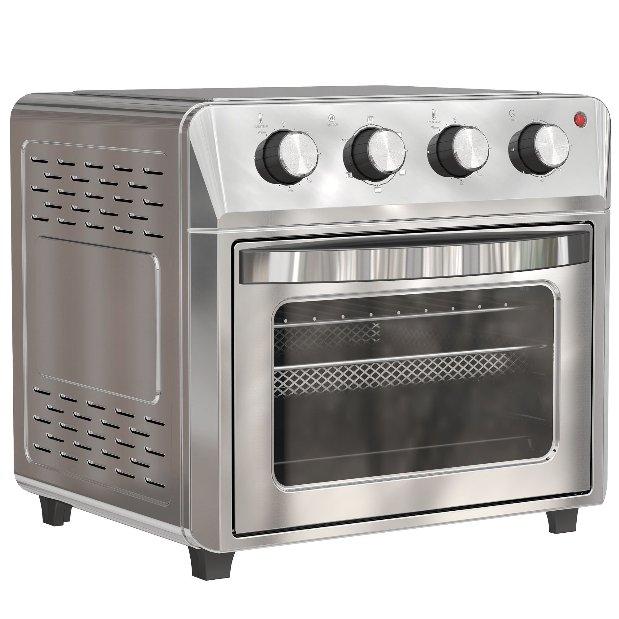 HOMCOM Mini Backofen mit Umluft 24 L 1600W 90-230℃ Heißluftofen mit 60 Min. günstig online kaufen