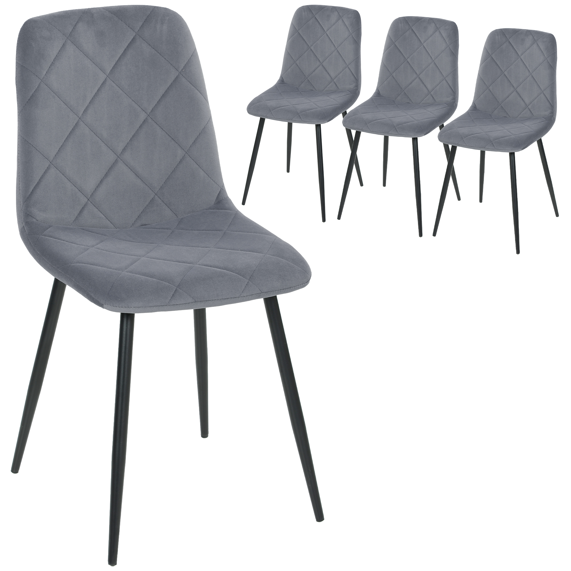 Lot De 4 Chaises De Salle à Manger Cuisine Rembourrées En Velours Vert Fonce 93580449 Lot De 4 Chaises De Salle à Manger Cuisine Rembourrées En Velours Vert Fonce 93580449