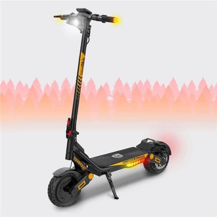 Trottinette électrique - URBANGLIDE - All Road 6 2x2 - 800 W - Pneus 10 - Max 25 km/h - Autonomie jusqu'a 80 km
