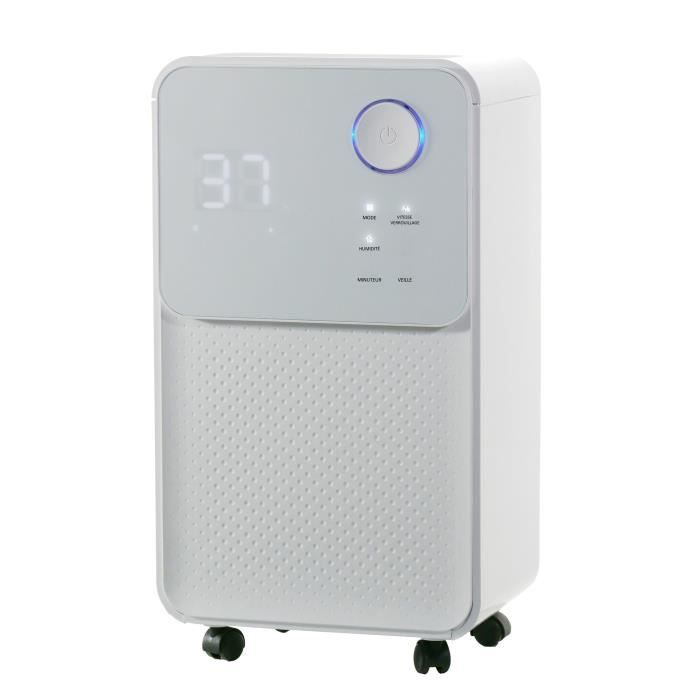 "Déshumidificateur d'air électrique OCEANIC - Extraction 12 litres/jour - Fonction seche-linge - Affichage LED"