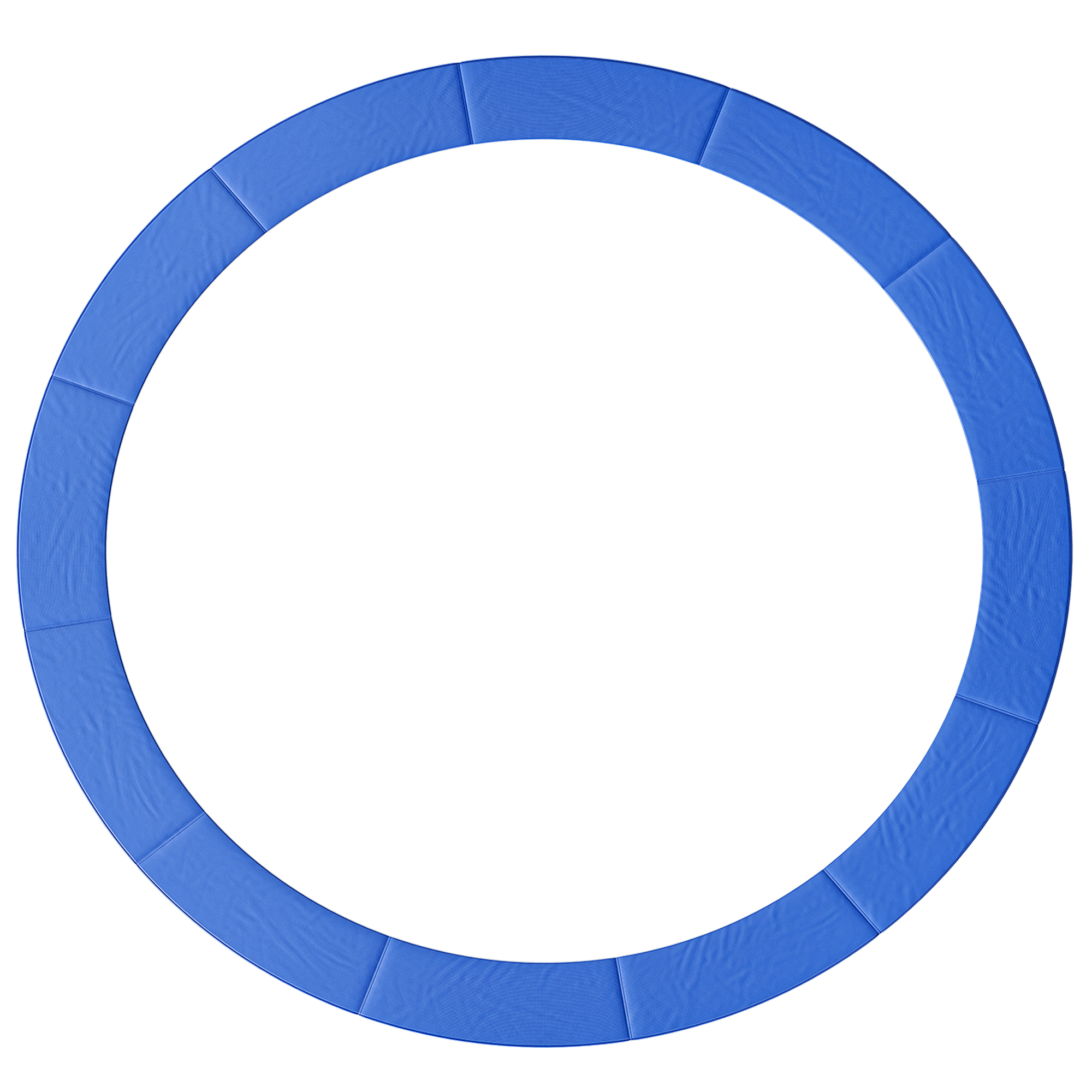 HOMCOM Cojín de Protección para Cama Elástica Trampolín Redondo Cubierta de Borde Resorte Diámetro 366 cm Azul Seguridad   Aosom España