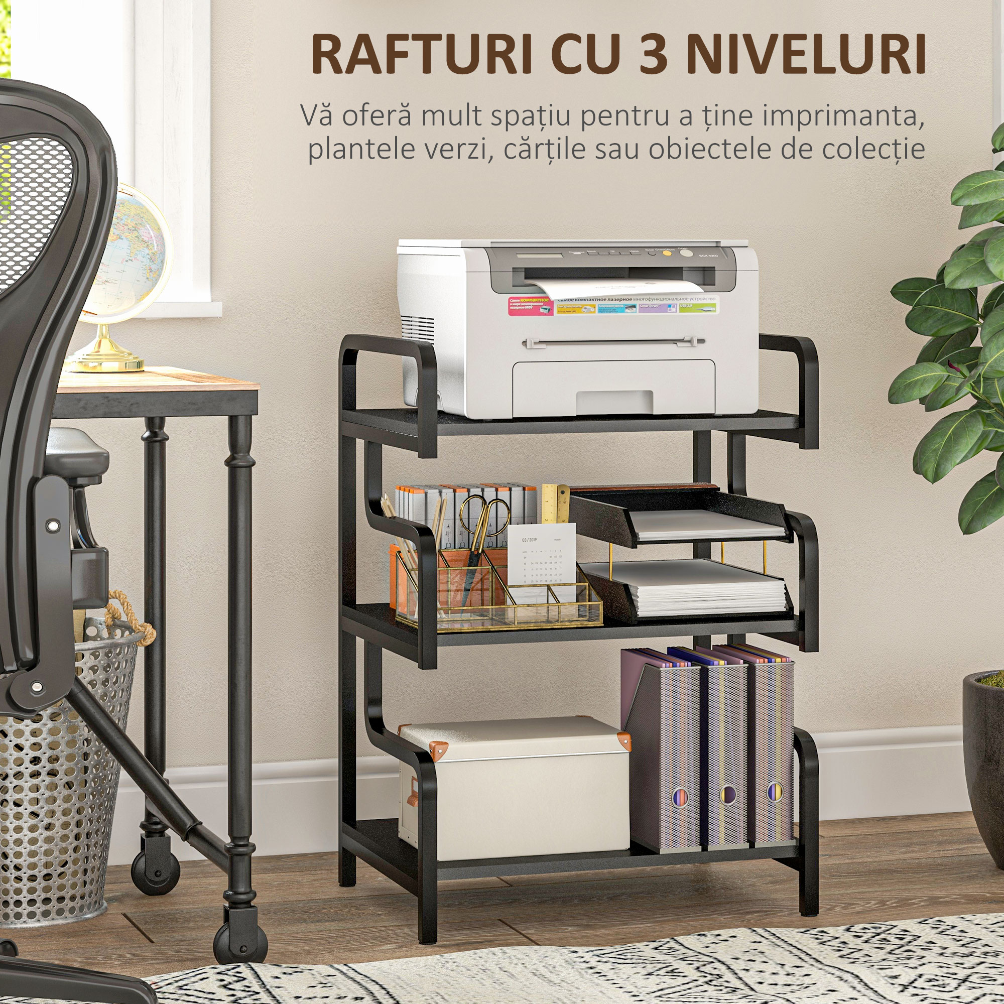  Rafturi Depozitare - 3 Niveluri, Metal Stil Industrial [3]