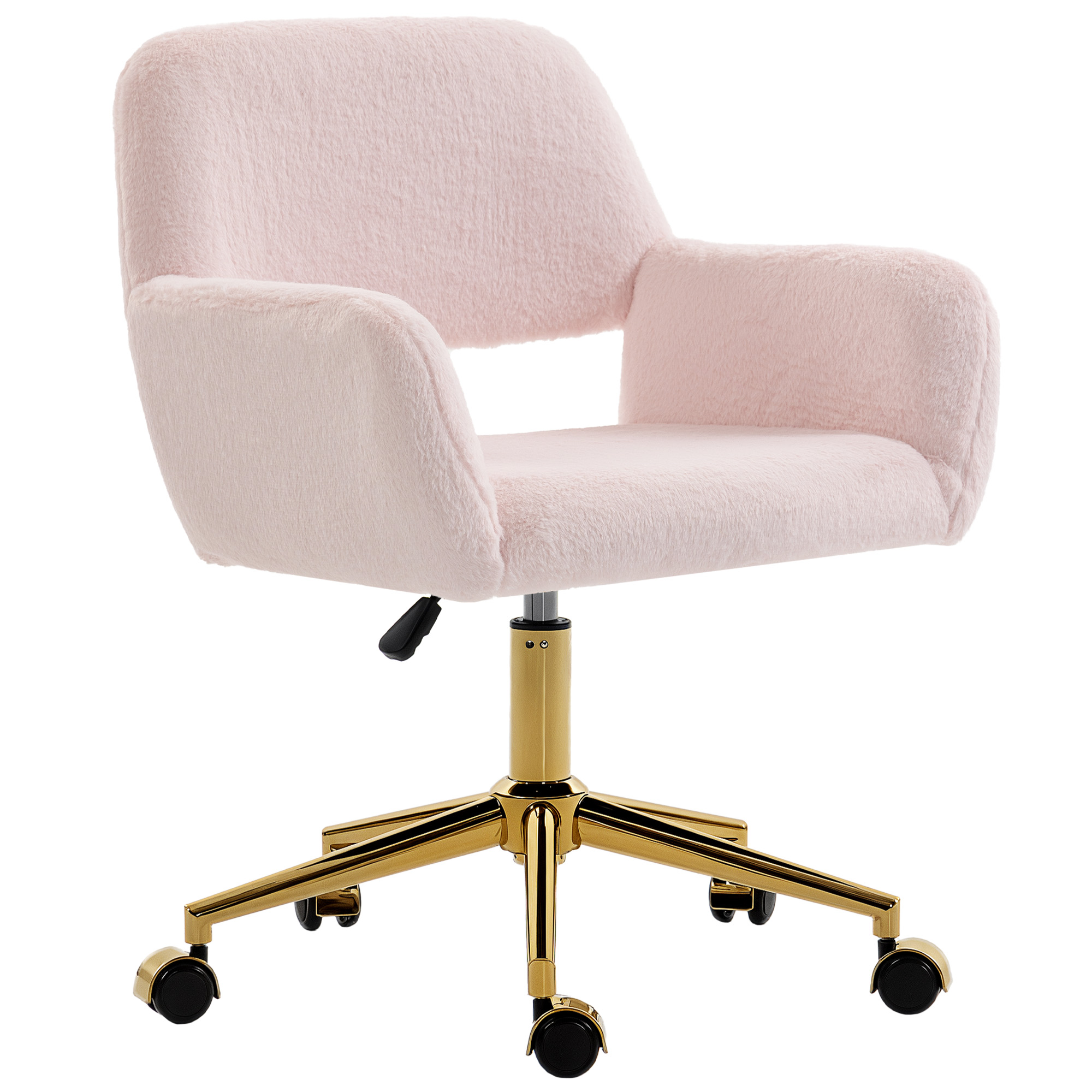 Picture of Faux Fur Rabbit Chair - Light Pink