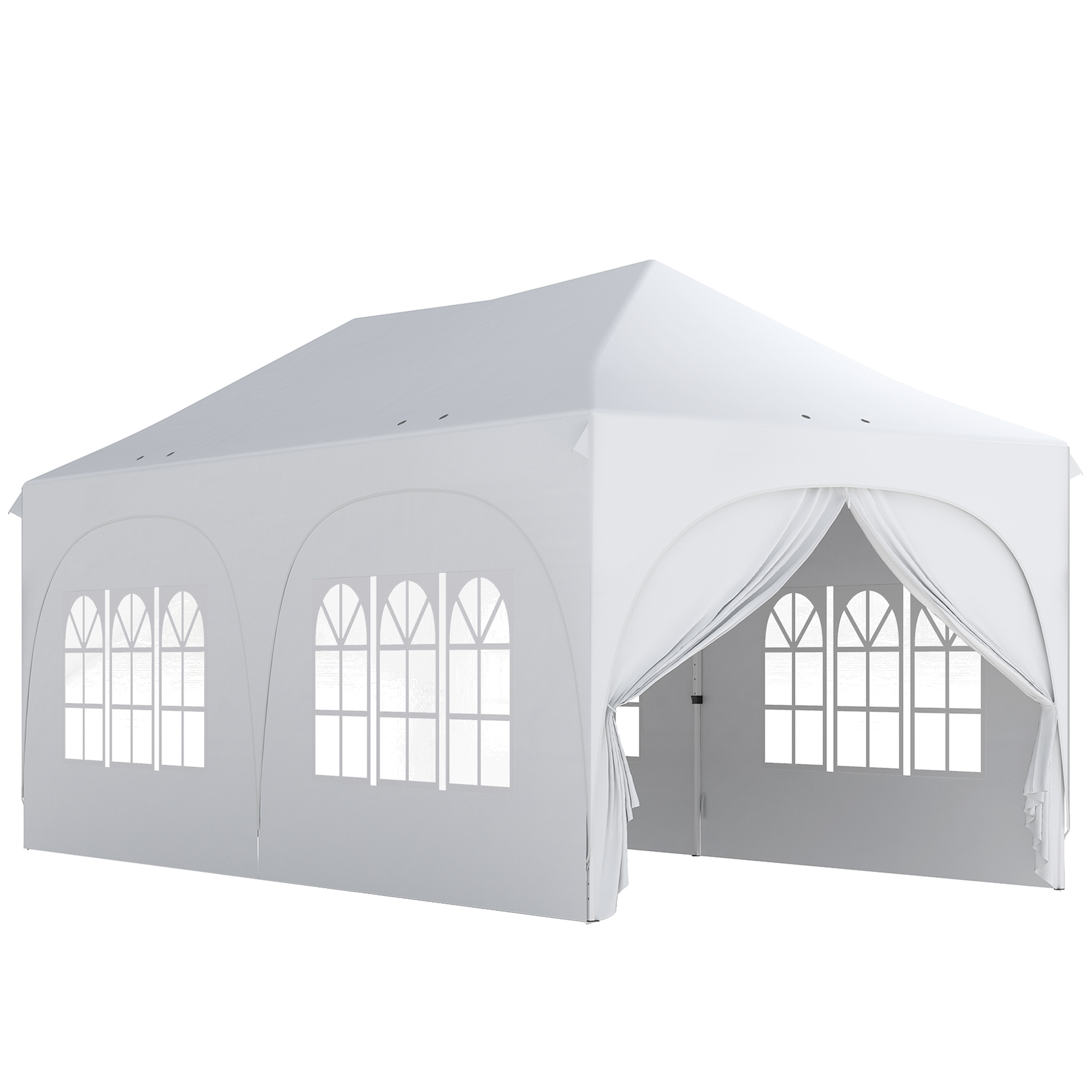 Outsunny Pavillon 3x6m Wasserdicht Höhenverstellbar Pop-up Faltpavillon mit günstig online kaufen