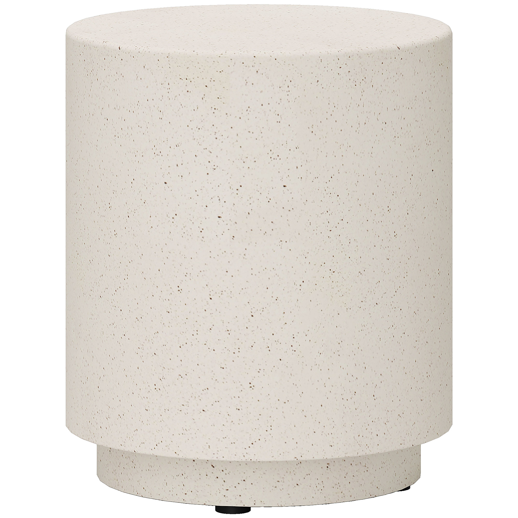 HOMCOM Masă laterală cu aspect beton 37 cm x 37 cm x 43 cm Pulbere anorganică de minereu Gri | Aosom Romania