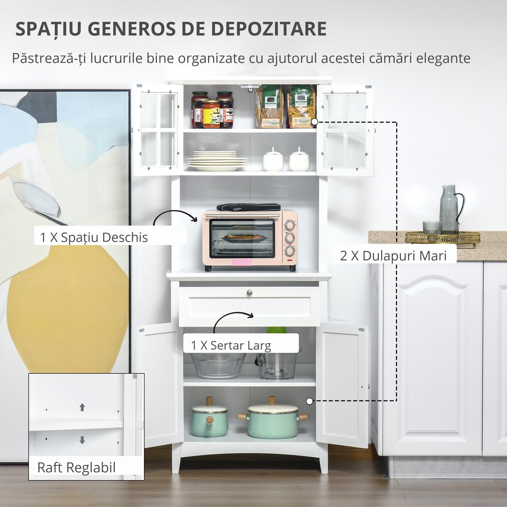  Dulap inalt 68×40×164 cm - Compartimente si Rafturi pentru Bucatarie [4]