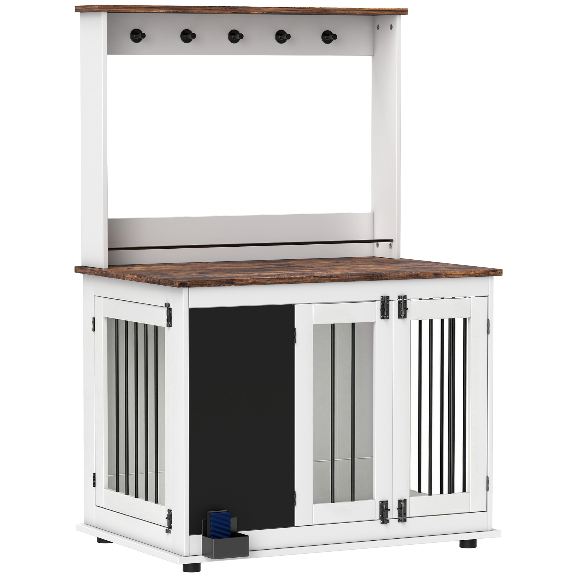 PawHut Hundekäfig für Zuhause, Hundebox mit 3 Türen, Aufbewahrungsregal für günstig online kaufen