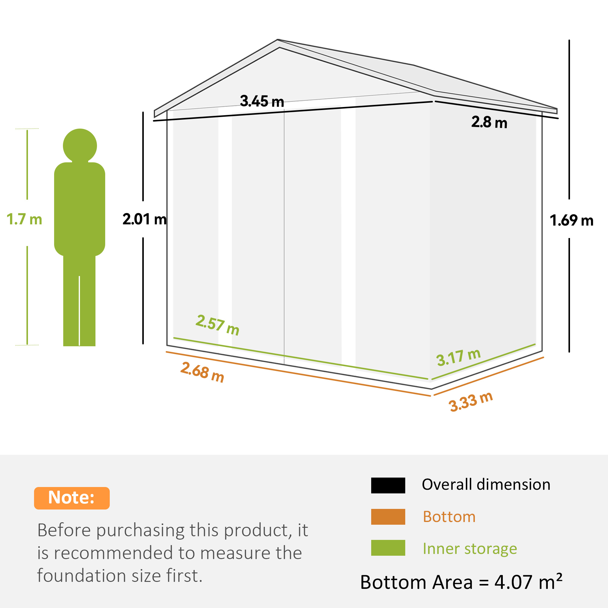  Magazie de Gradina, din Otel cu Usi Glisante si Orificii de Aerisire, 196x236x208 cm, Gri inchis [2]