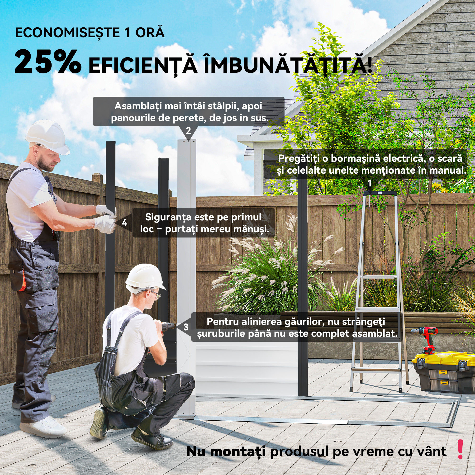  Magazie de Gradina, din Otel cu Usi Glisante si Orificii de Aerisire, 196x236x208 cm, Gri inchis [3]