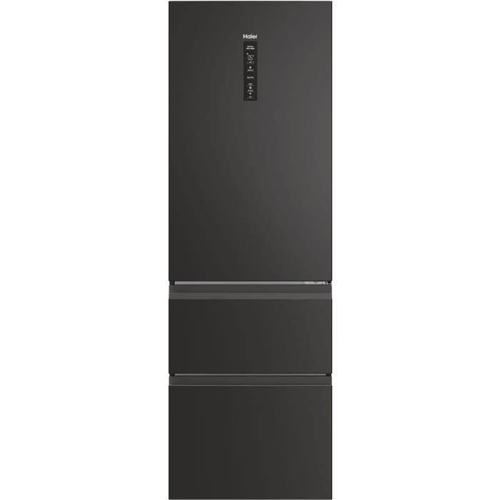 Non Communiqué Noir Réfrigérateur Combiné - Haier - 3D 60 Series 5 Htw5618enpt - Classe E - 360 L - 185 X 59,5 X 66,7 Cm - Image 5