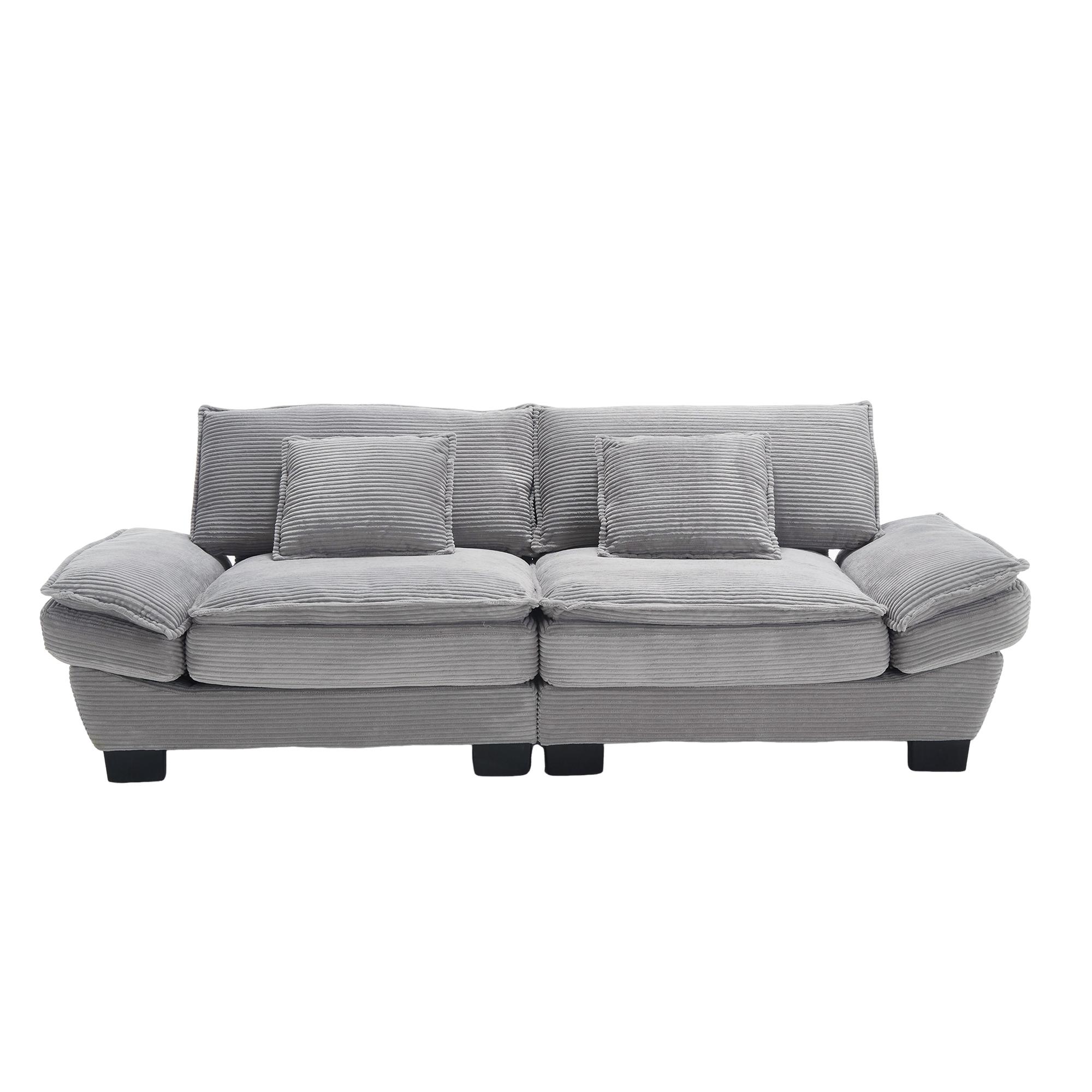 Modernes 2-Sitzer-Samtsofa, für wohnzimmer/schlafzimmer/büro, 224x81x81 cm, günstig online kaufen