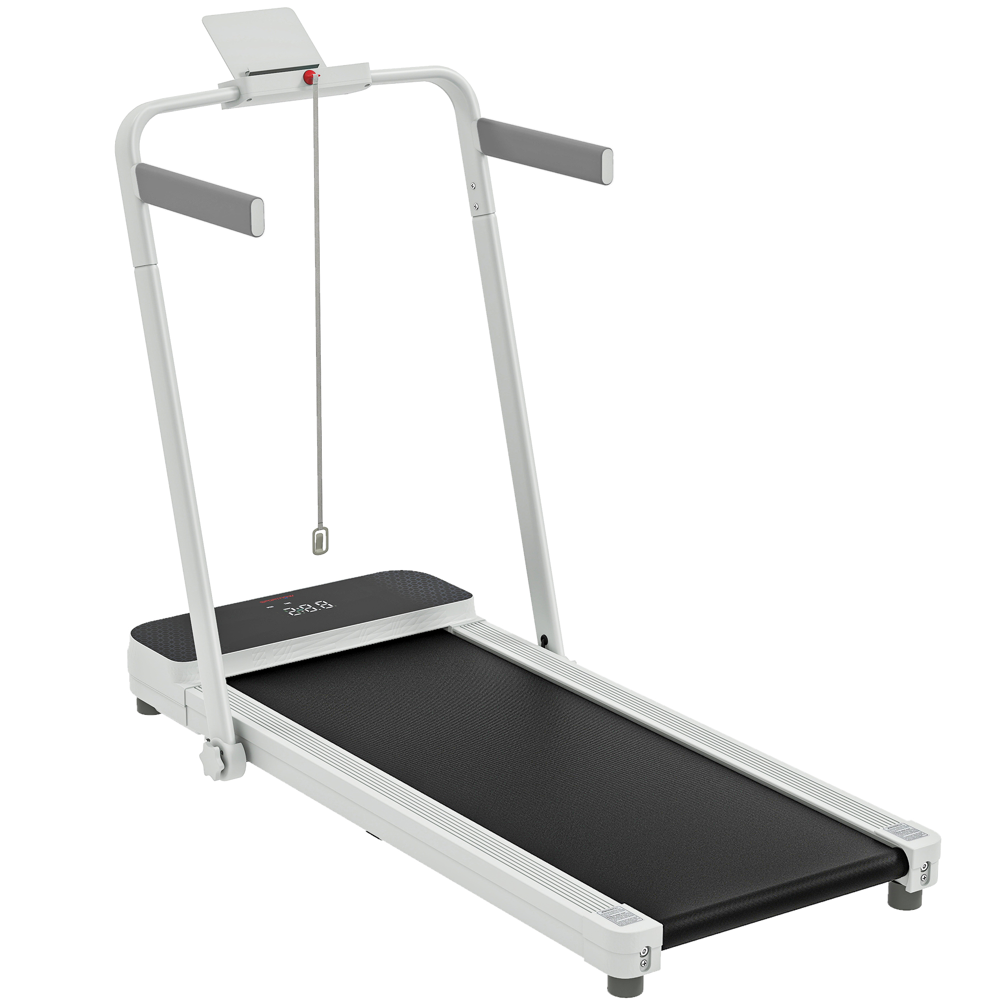 SPORTNOW Cinta de Correr Plegable Inclinado Debajo del Escritorio 2 en 1 con 2.5HP 16KM/H Pantalla LED Control Remoto y Soporte