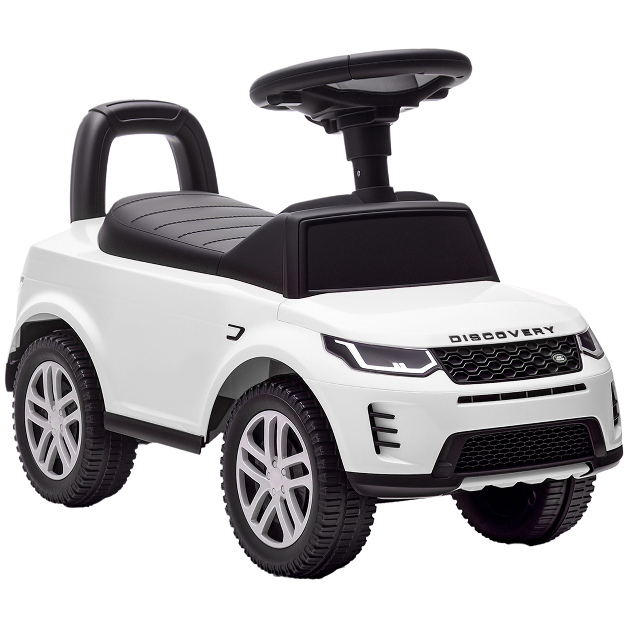 AIYAPLAY Coche Correpasillos con Licencia de Land Rover para Niños 18-36 Meses con Almacenaje Bocina Sonidos de Motor Blanco