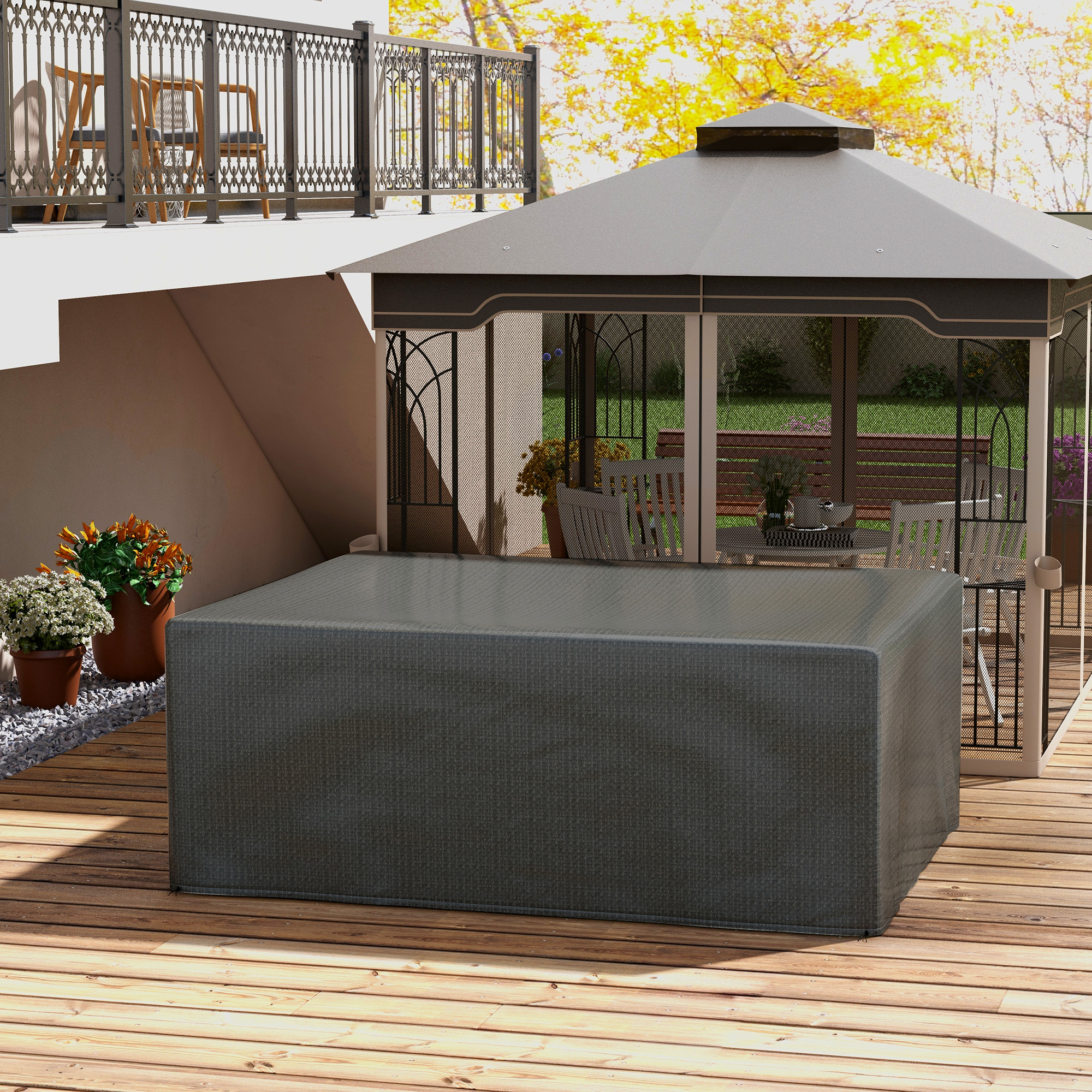 Outsunny Schutzhülle für Gartenmöbel Winterfest Wasserdicht Abdeckung Anti- günstig online kaufen