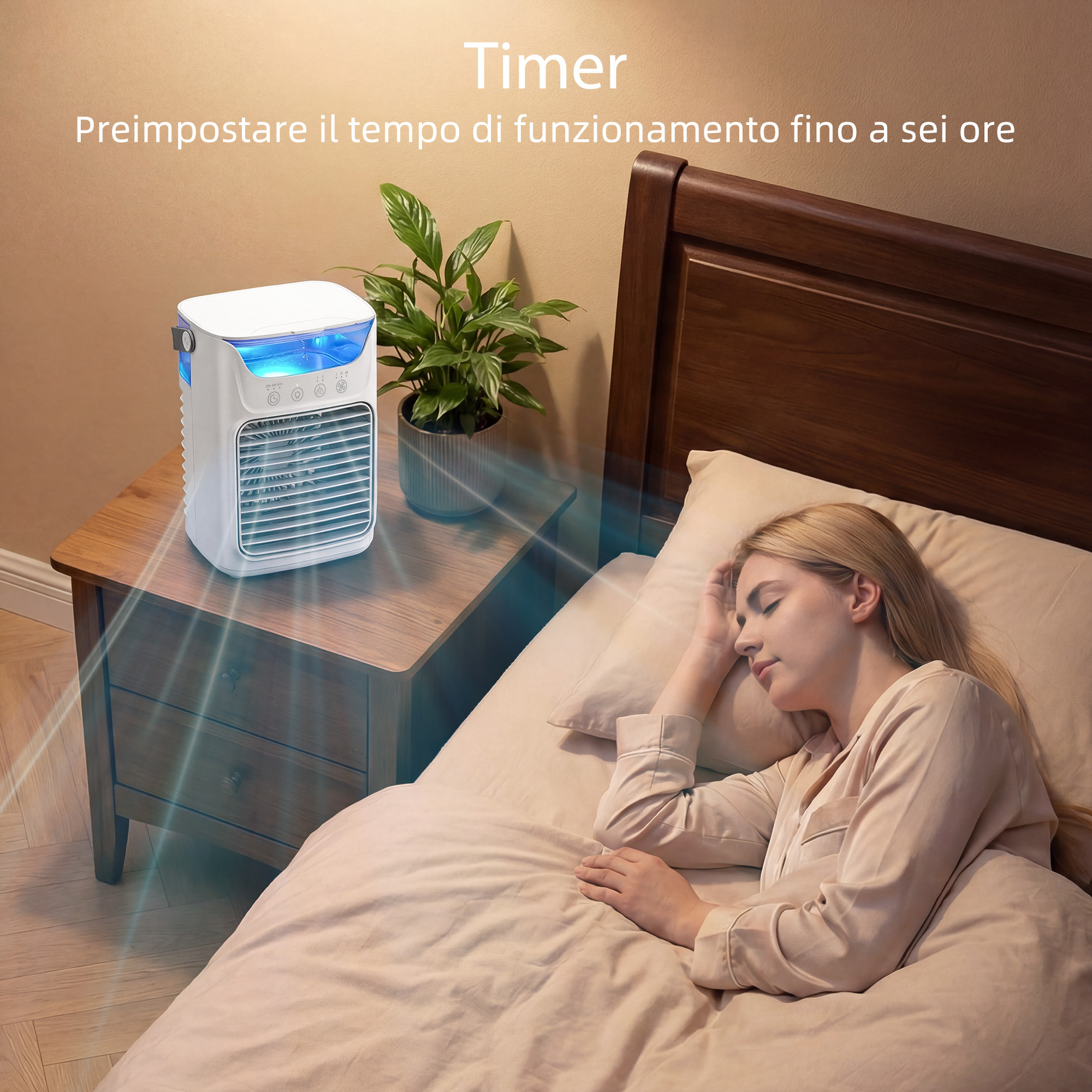  Ventilator de masa Ventilator de birou cu cap reglabil 21cm [3]