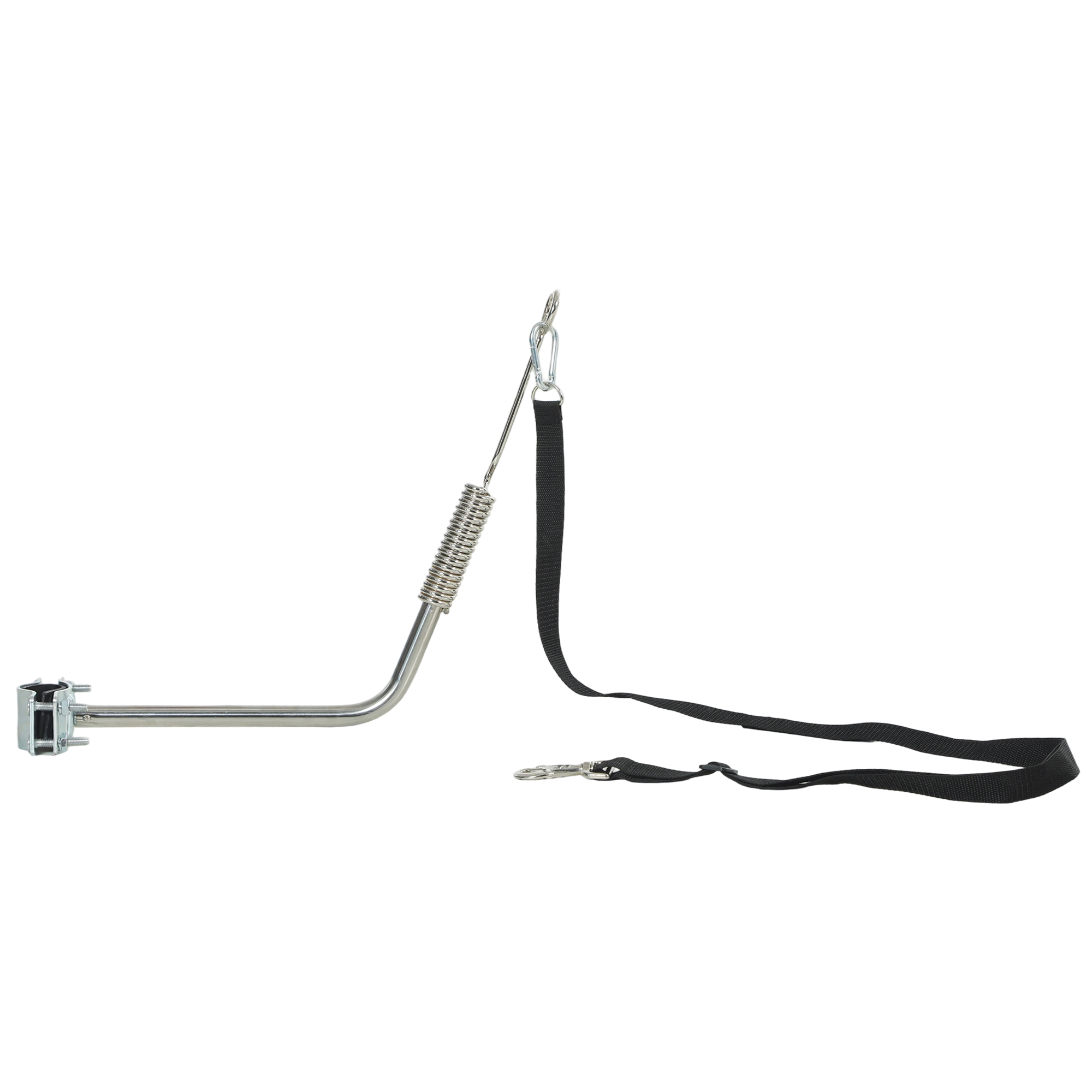 PawHut Guinzaglio da Bicicletta per Cani con Sistema di Sospensione Ammortizzante e Sgancio Rapido Rimovibile per Allenamento Jogging, Argento e Nero   Aosom Italy