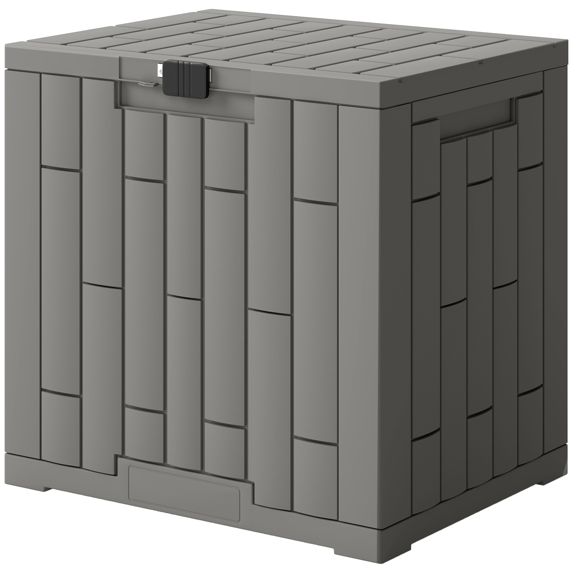 Outsunny Coffre extérieur Capacité 114 L Coffre de rangement extérieur résistant à l'eau et aux UV avec serrure Gris Outsunny Coffre extérieur Capacité 114 L Coffre de rangement extérieur résistant à l'eau et aux UV avec serrure Gris