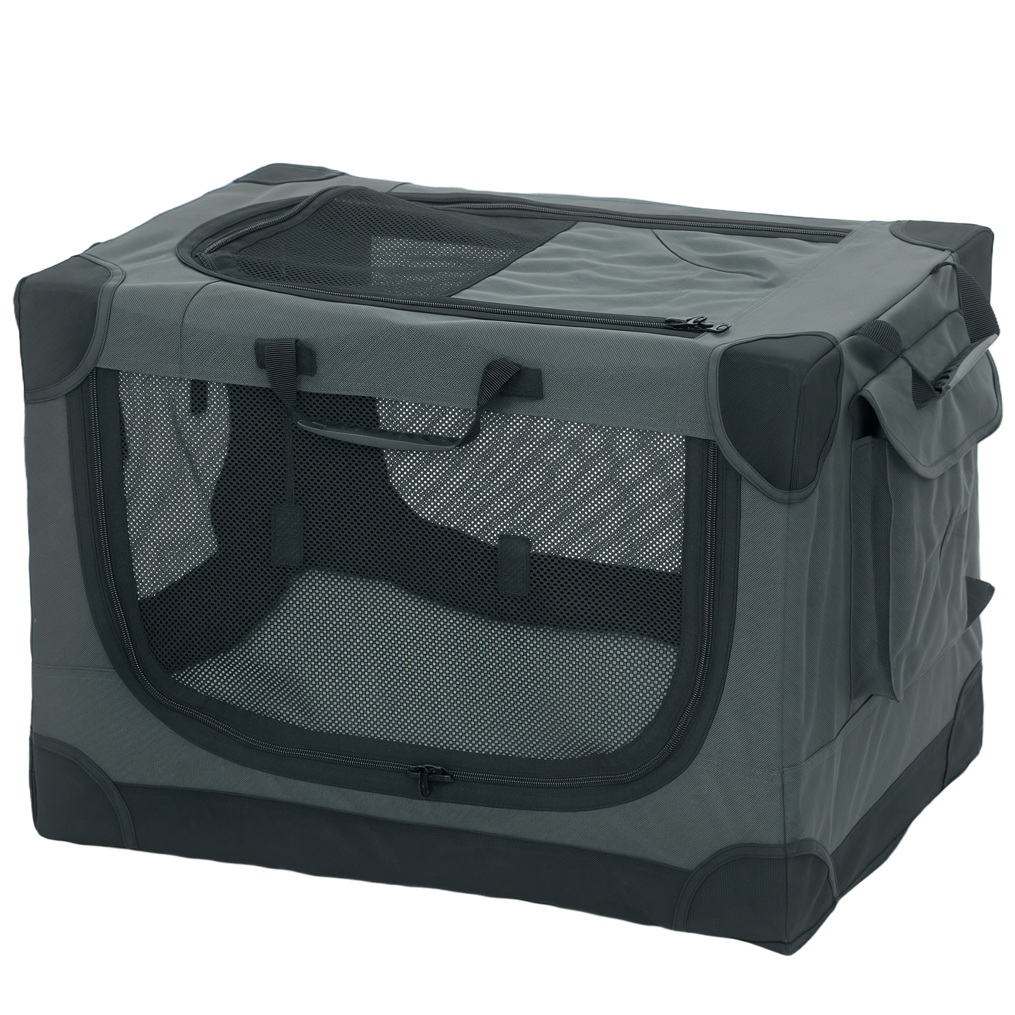 Meilleurs prix pour PawHut Caisse pliable pour chien, caisse de transport avec coussin, housse amovible lavable en tissu Oxford pour chiens jusqu'à 4kg Vert armée