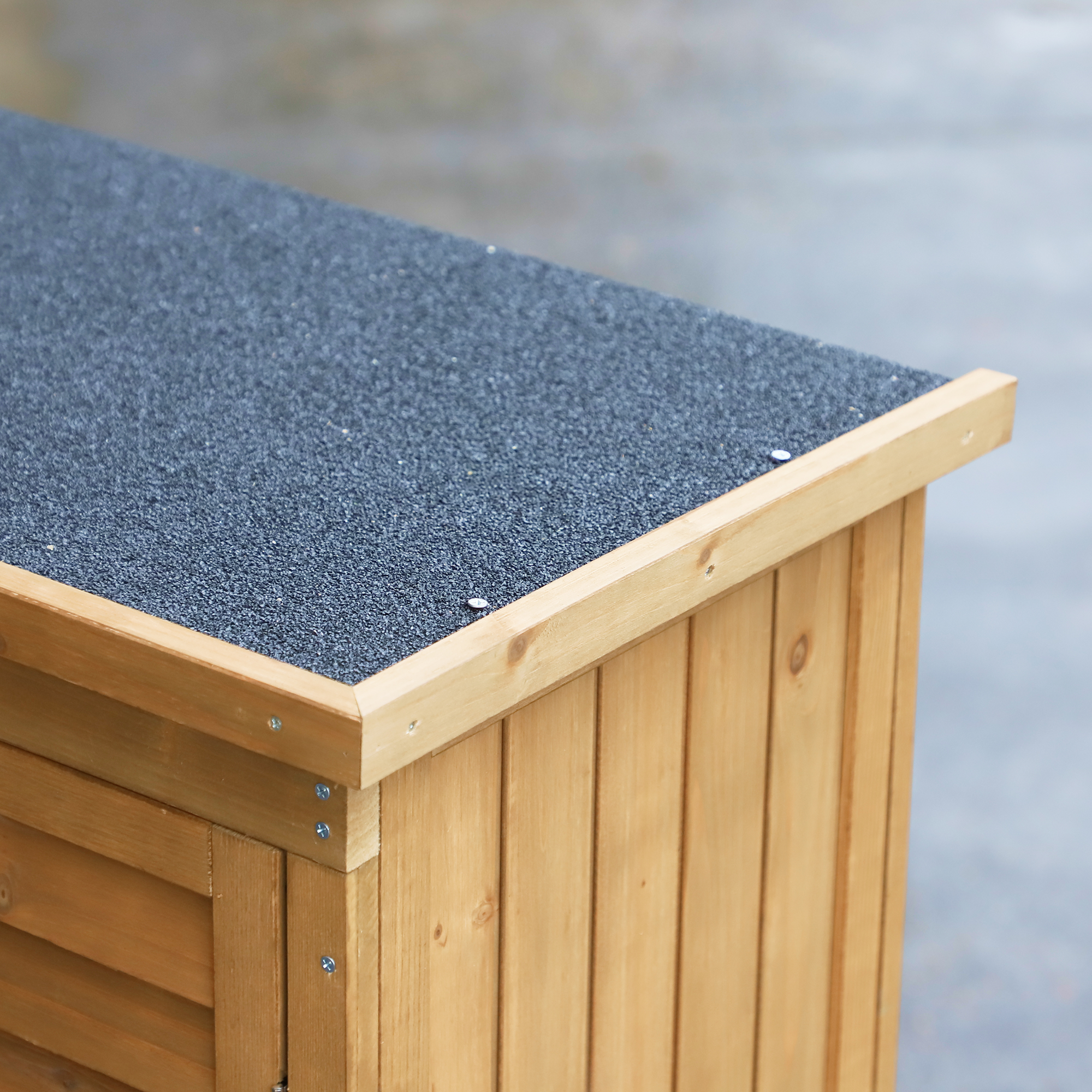  Casuta de Gradina din Lemn cu Acoperis Impermeabil si 3 Rafturi, 87x46,5x160 cm, Lemn [8]