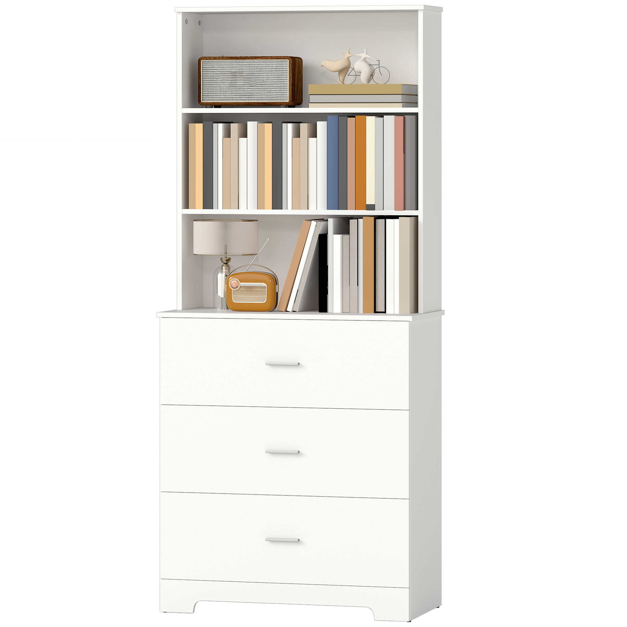 HOMCOM off-white shelf (ref. 836-641V01WT)