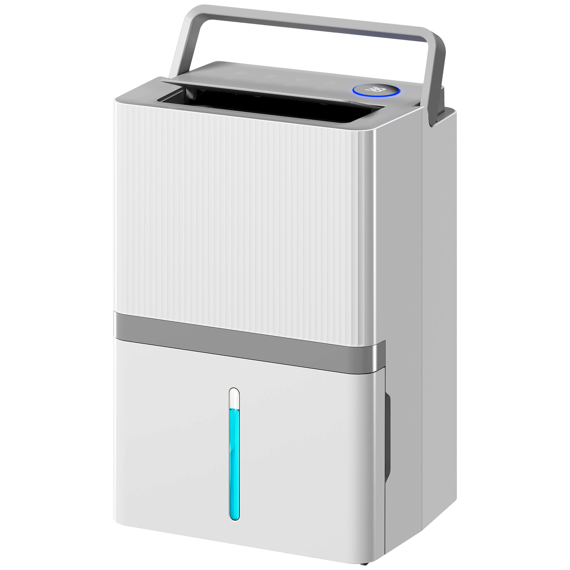 HOMCOM Déshumidificateur 35 L/jour pour 40-90 m² Indicateur d'humidité Réservoir 5,5 L Drainage continu Minuteur 24 h