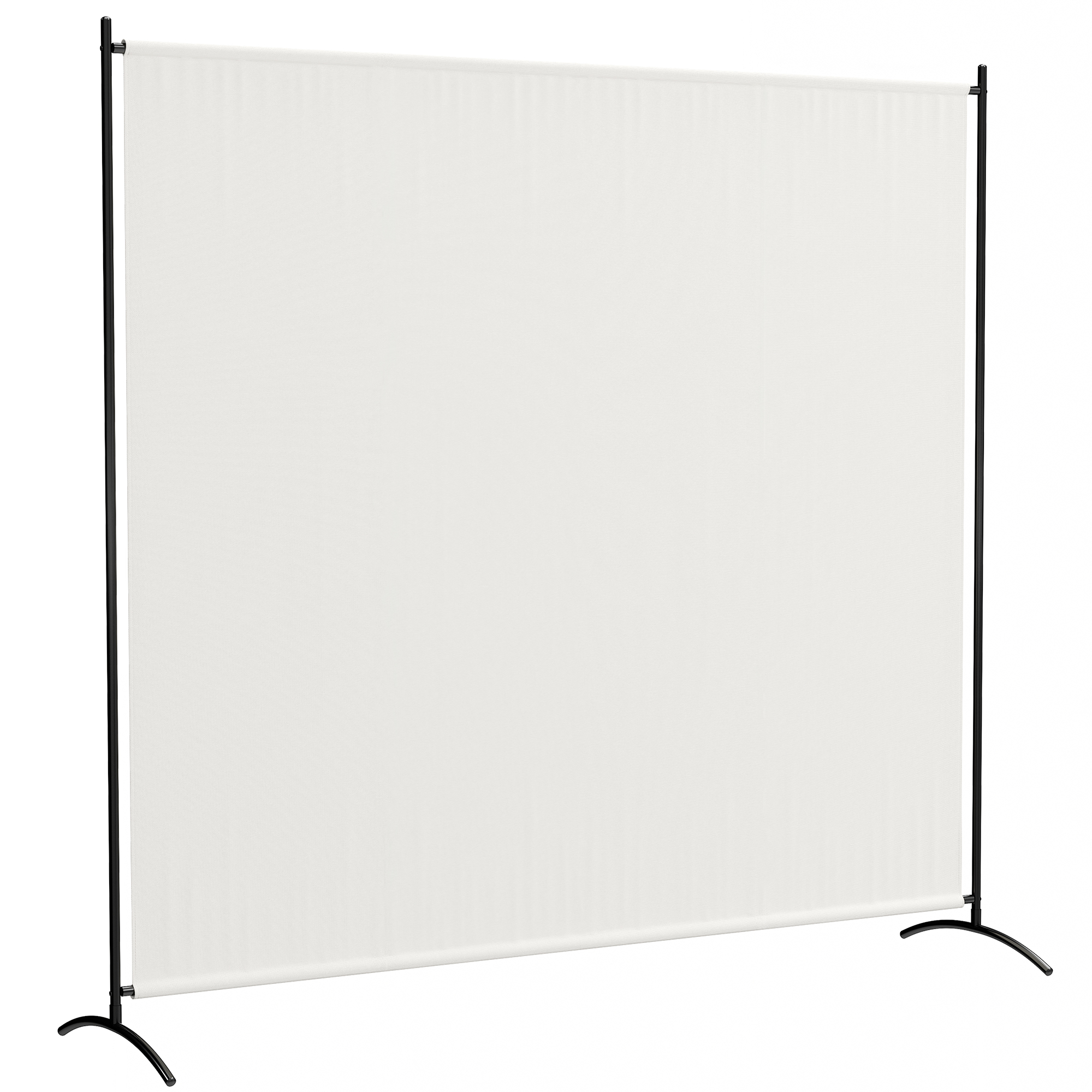 Outsunny Außen-Sichtschutz mit Einzel-Paneel, Raumteiler 180H cm mit UV30+-Schutz, Sichtschutzpaneel mit stabiler Basis für Innen und Außen, Beige   Aosom von Outsunny